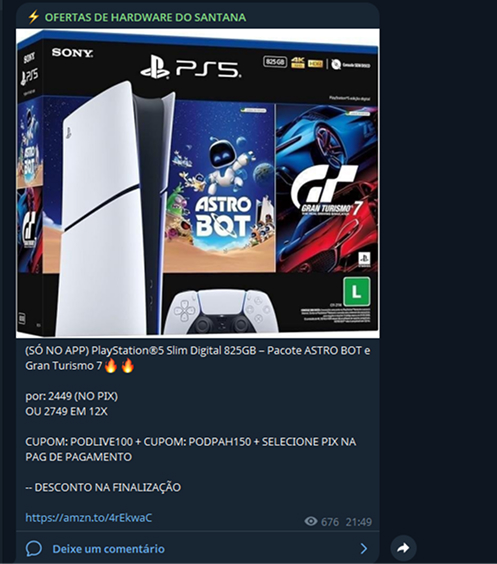 Produto em oferta geral